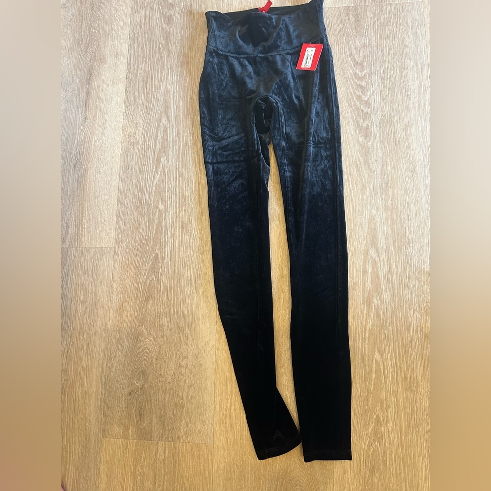 Black Velvet Leggings